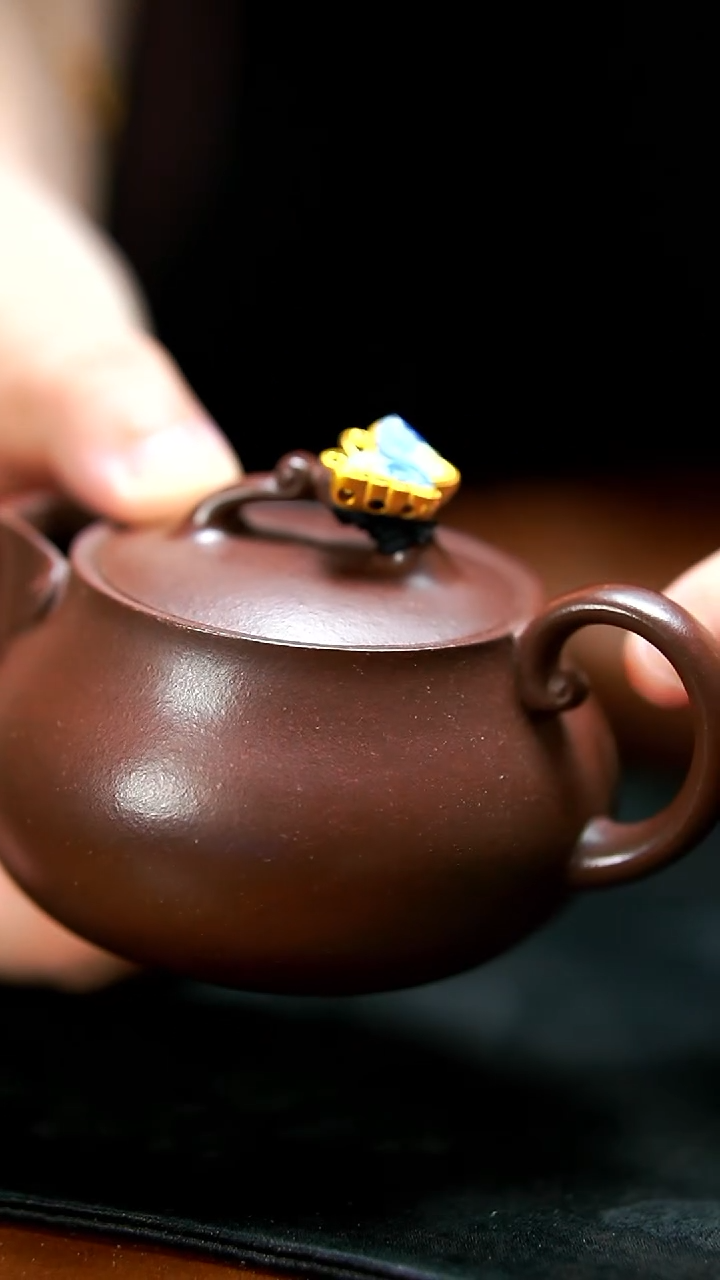 茶壶紫砂紫泥如意壶
