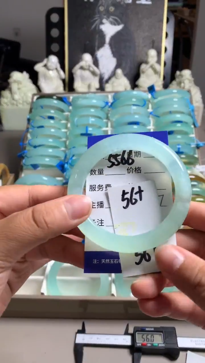 蛇纹石玉未镶嵌手镯5566