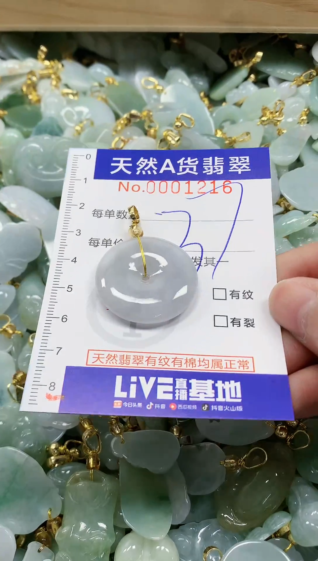 颈饰未镶嵌翡翠纯天然a货翡翠