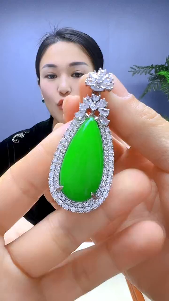 【闪购商品】翡翠颈饰银S925镶嵌 颈饰
