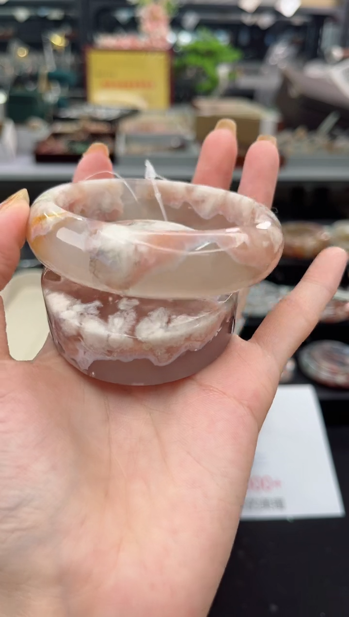 【闪购商品】石英质玉手镯未镶嵌60圈口（赠品镯心）695471