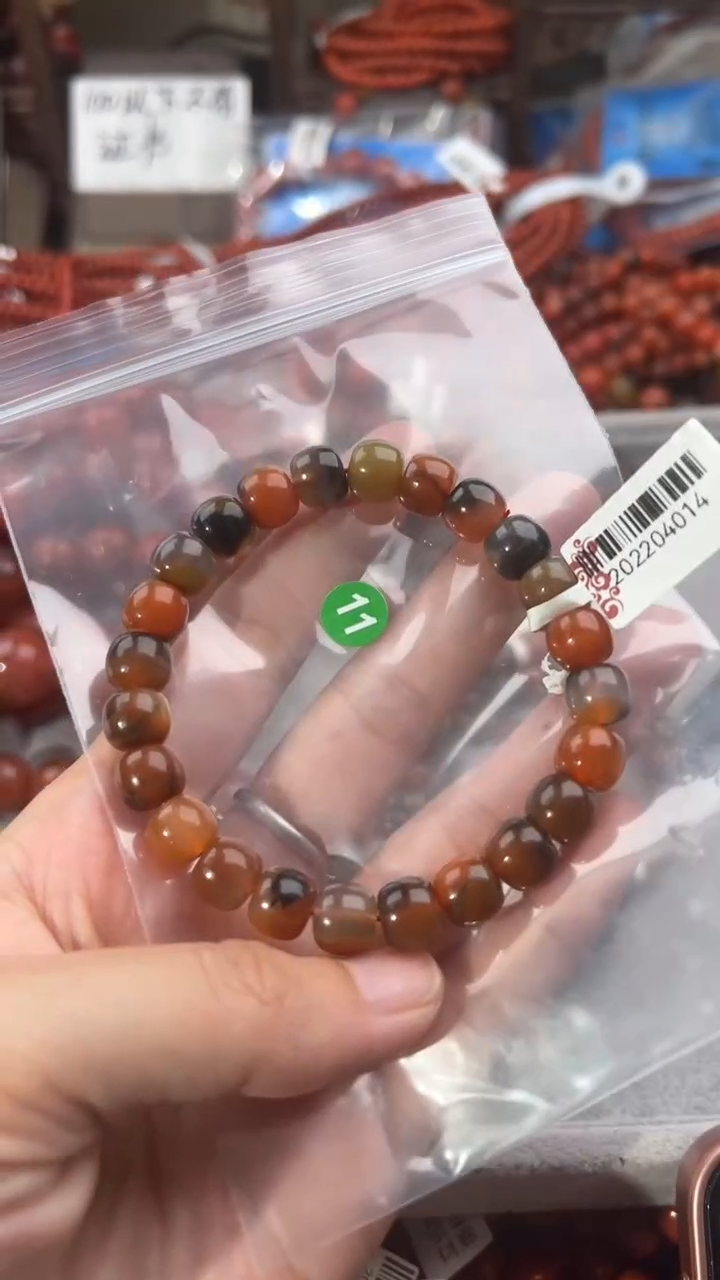 南红玛瑙手串未镶嵌9