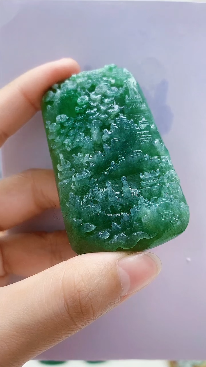 未镶嵌定制翡翠4829lr-毛货挂件41
