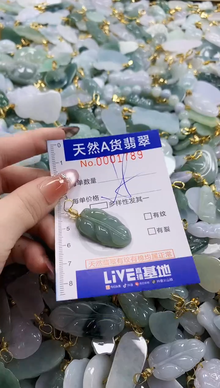 颈饰未镶嵌翡翠天然A货翡翠