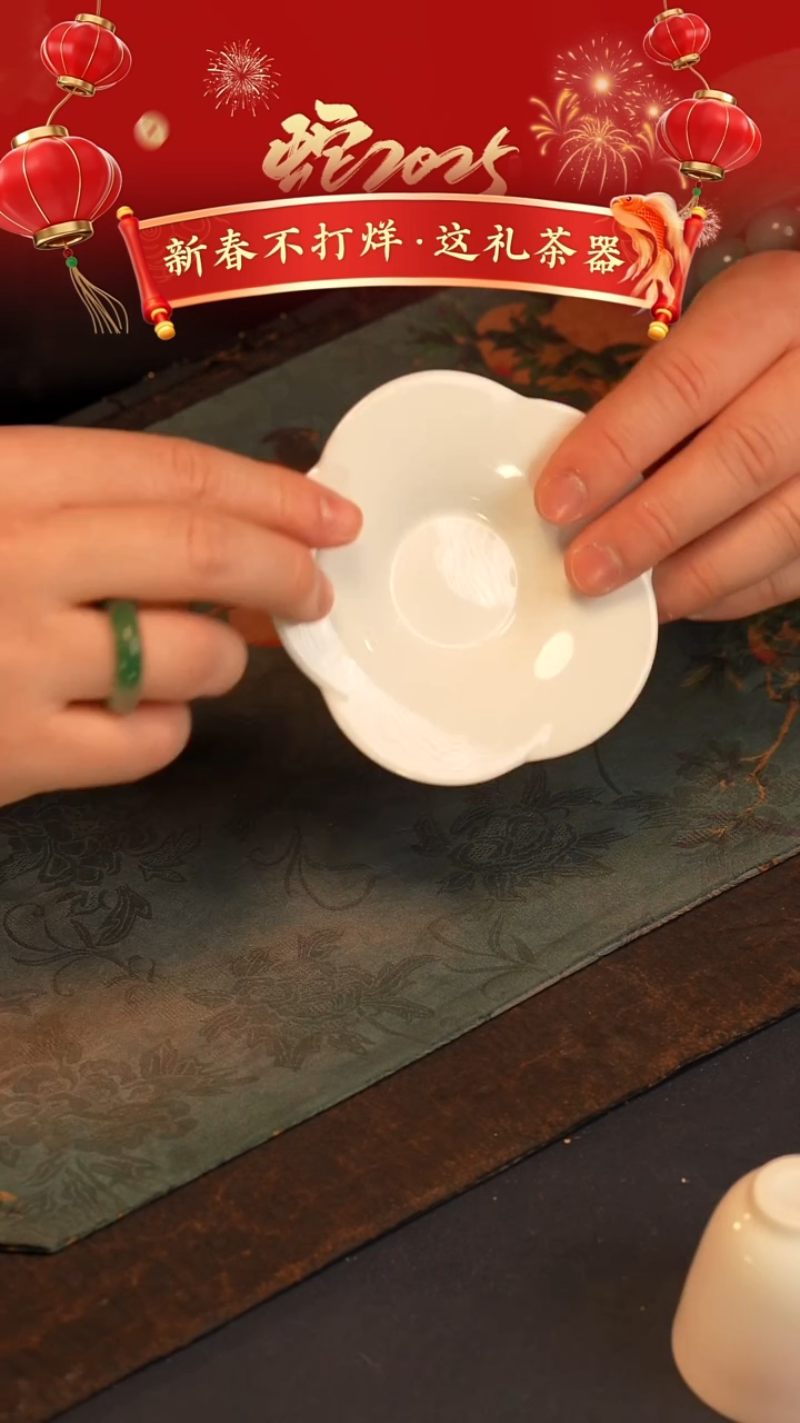 【闪购商品】@@景德镇陶瓷白色杯子杯垫