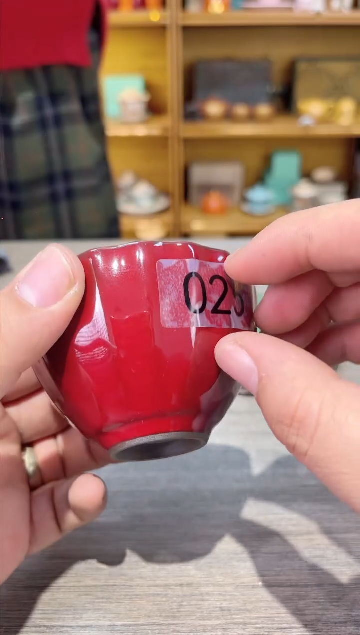 【闪购商品】红多花瓣主人杯茶具