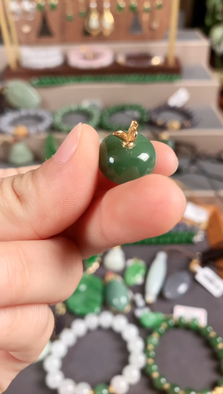 吊坠(不含链)银S925镶嵌和田玉有****）1