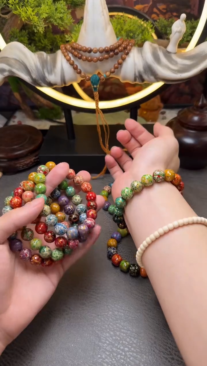 大漆工艺品手串/手链大漆多宝圆珠1.0