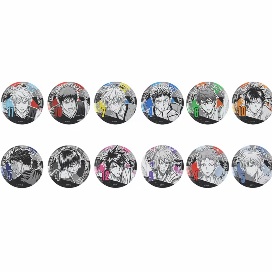 <Catch!>黑子的篮球 JS原画浮雕吧唧 日谷盲盒（默认代拆）