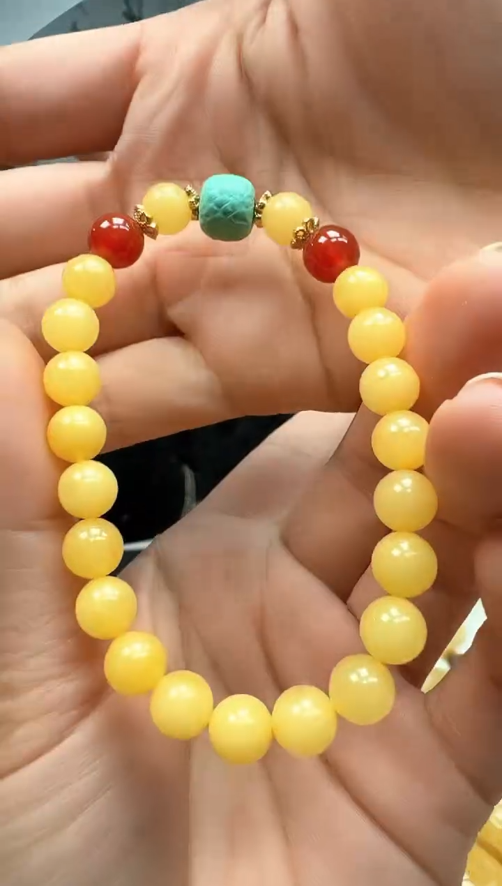 【闪购商品】琥珀裸石未镶嵌手串