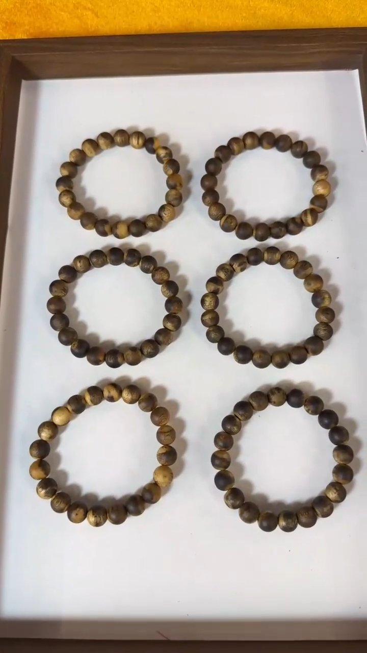 【闪购商品】沉香手串451027奇楠花珠1.0单圈