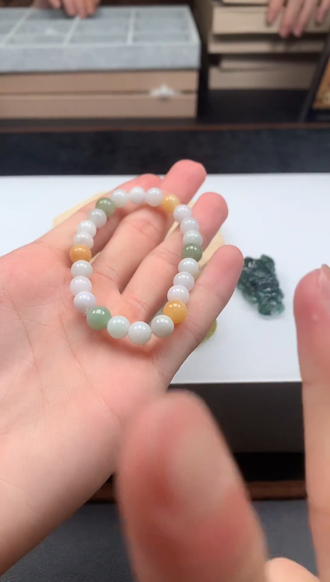 未镶嵌手串翡翠手串