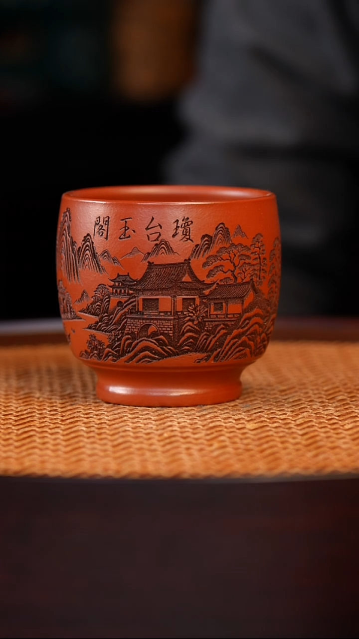 茶杯紫砂宜兴全手工原矿紫砂杯