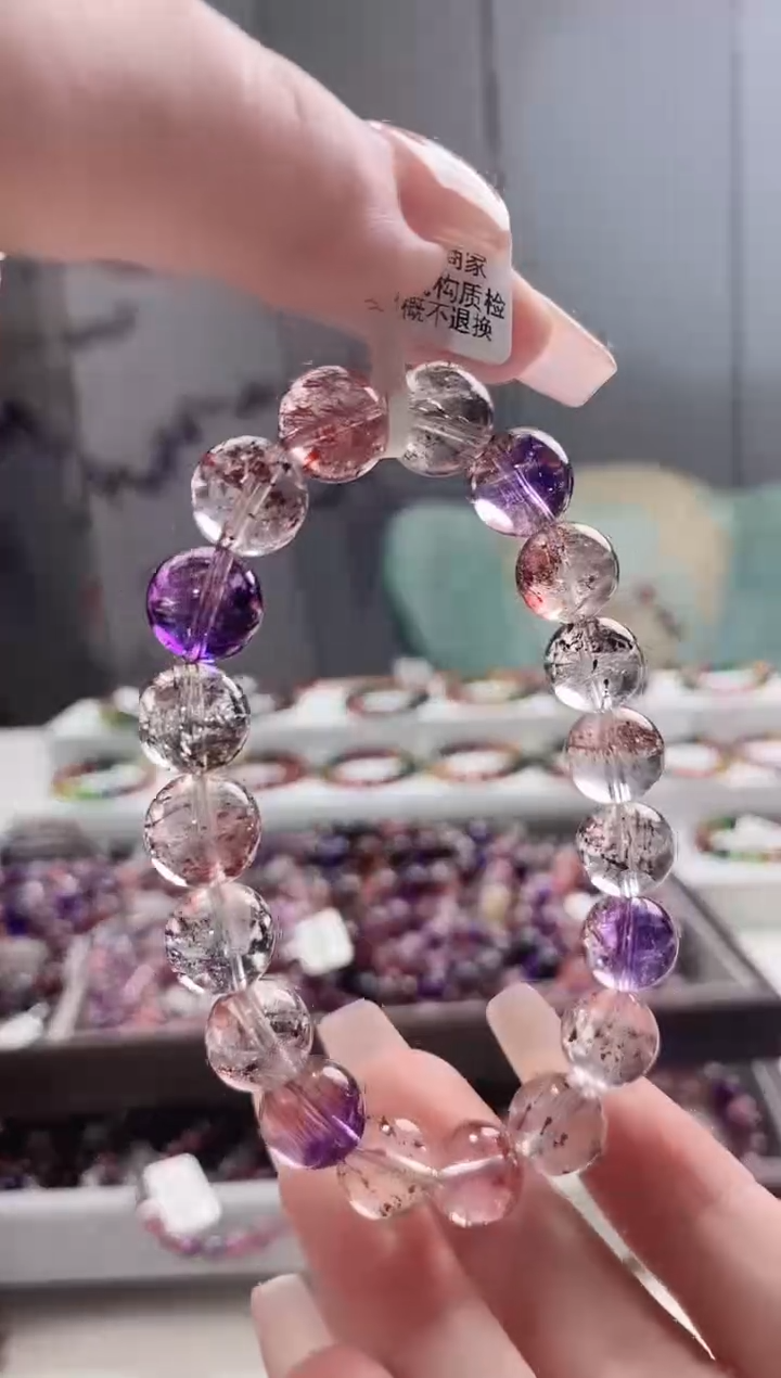 【闪购商品】水晶手链未镶嵌10.5mm多人多样性发其一