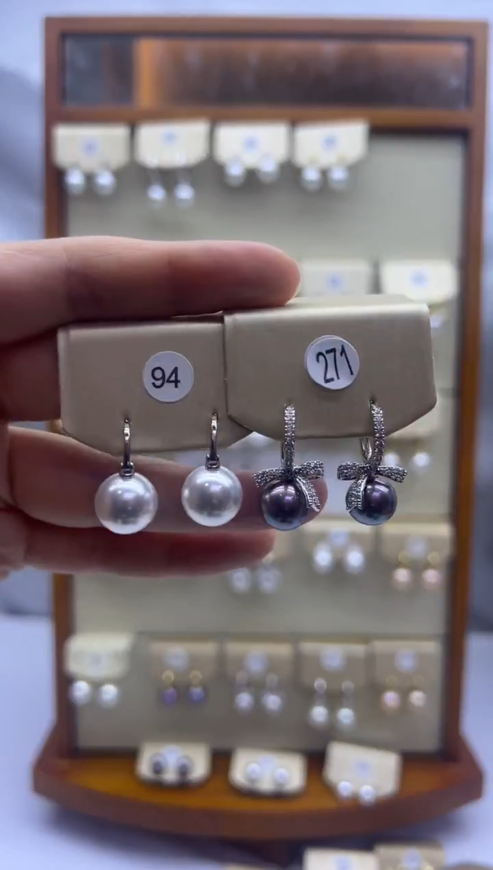 未镶嵌耳饰淡水珍珠94+271