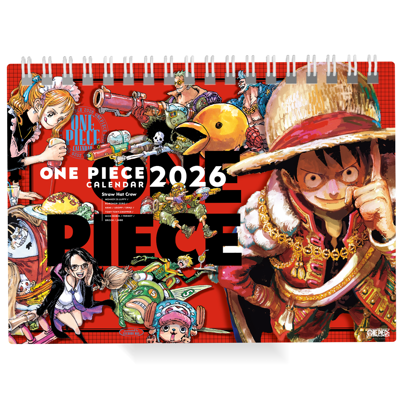 【简中正版】航海王2026年超大原画挂历ONE PIECE 尾田荣一郎海贼王
