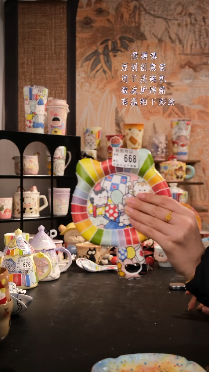 摆件陶旺的可以陶瓷设计师款