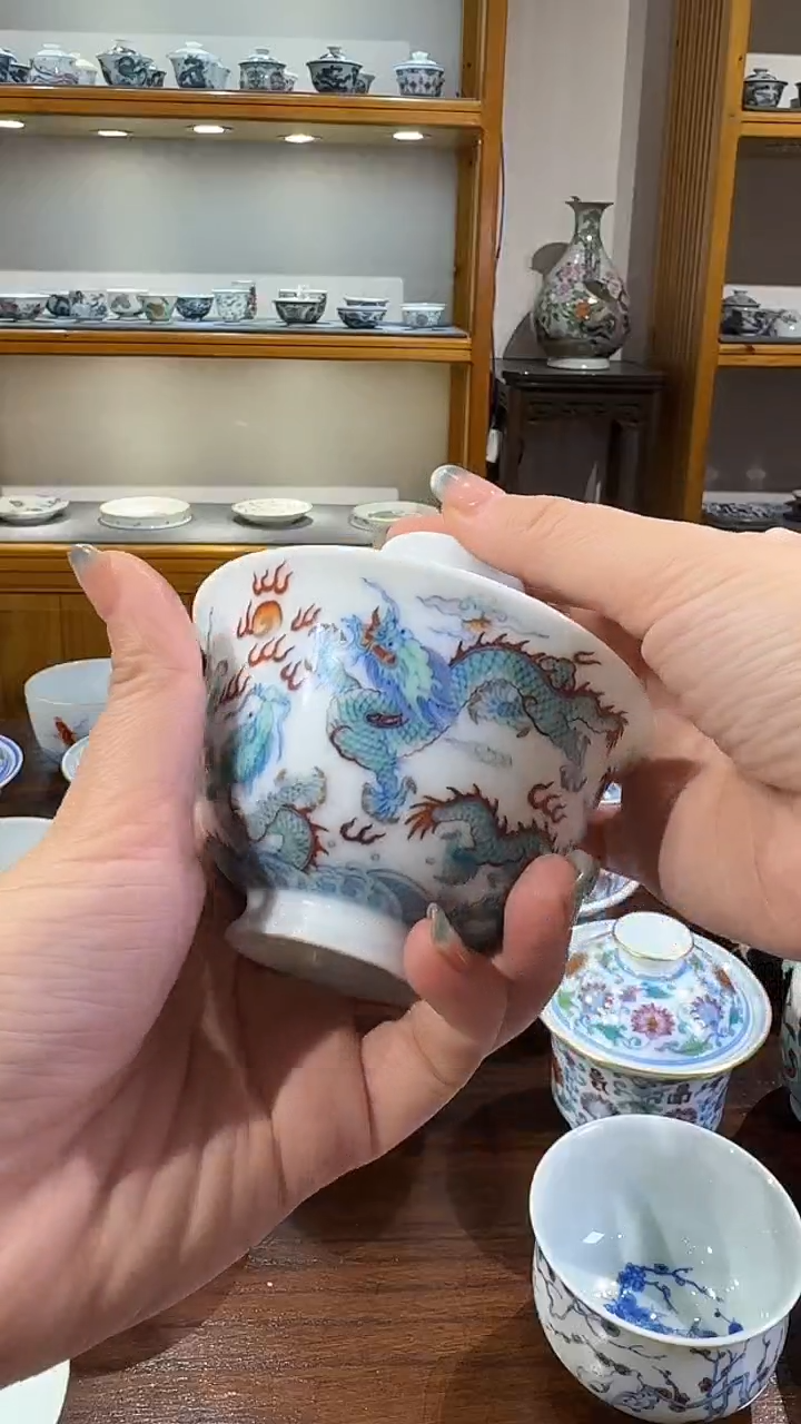 ?*贵景德镇手工手绘陶瓷杯
