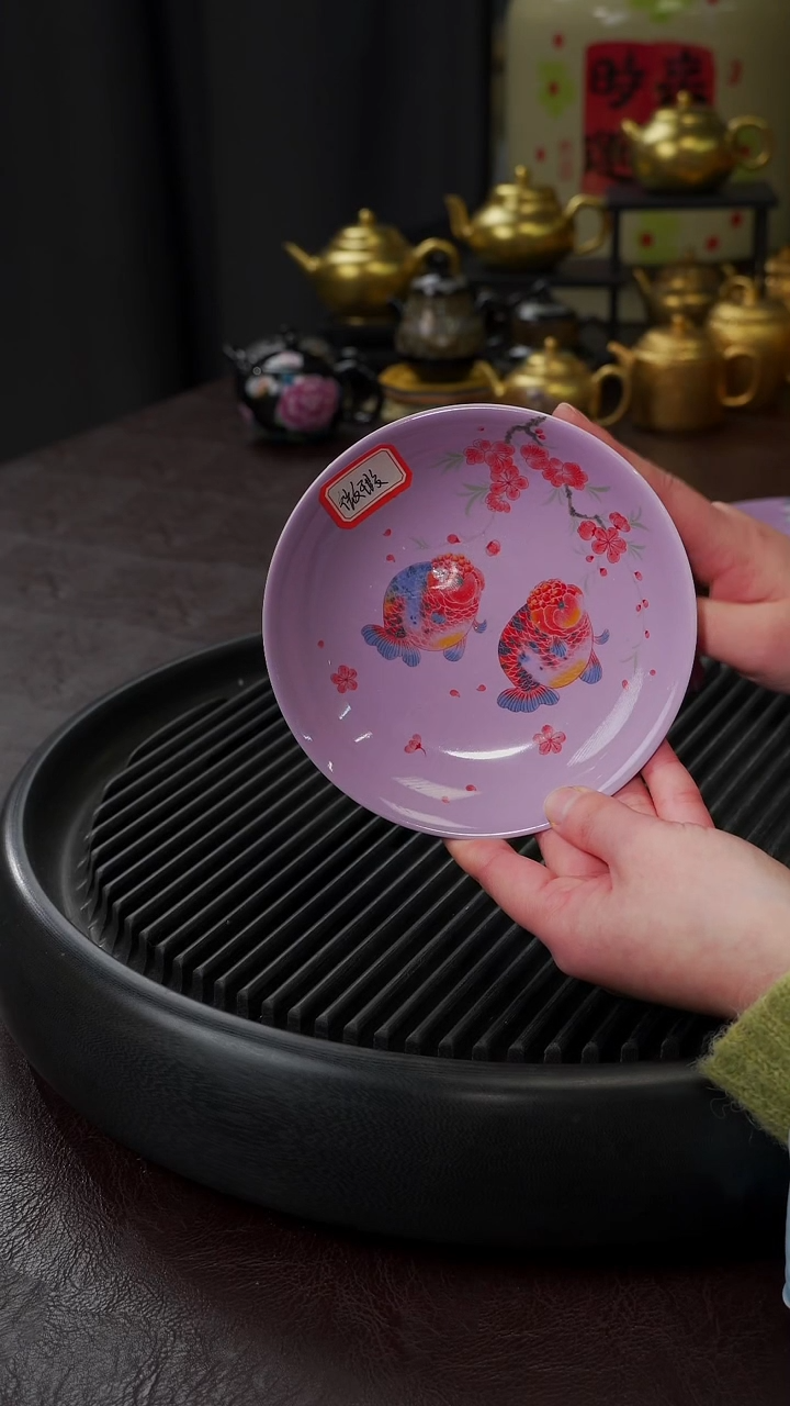 【闪购商品】杯【宜景窑烟幕紫系列】微瑕干泡  6