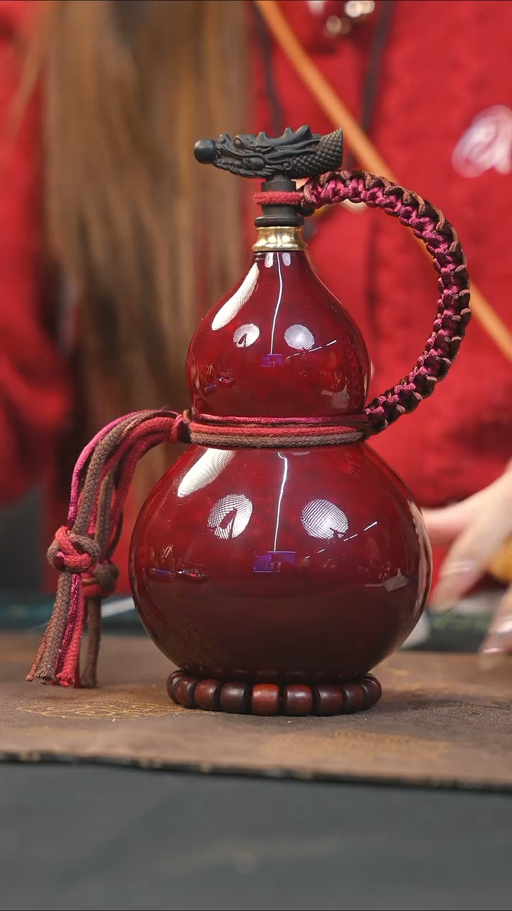 【闪购商品】WG222漆艺酒葫芦不包手串及旋转底座