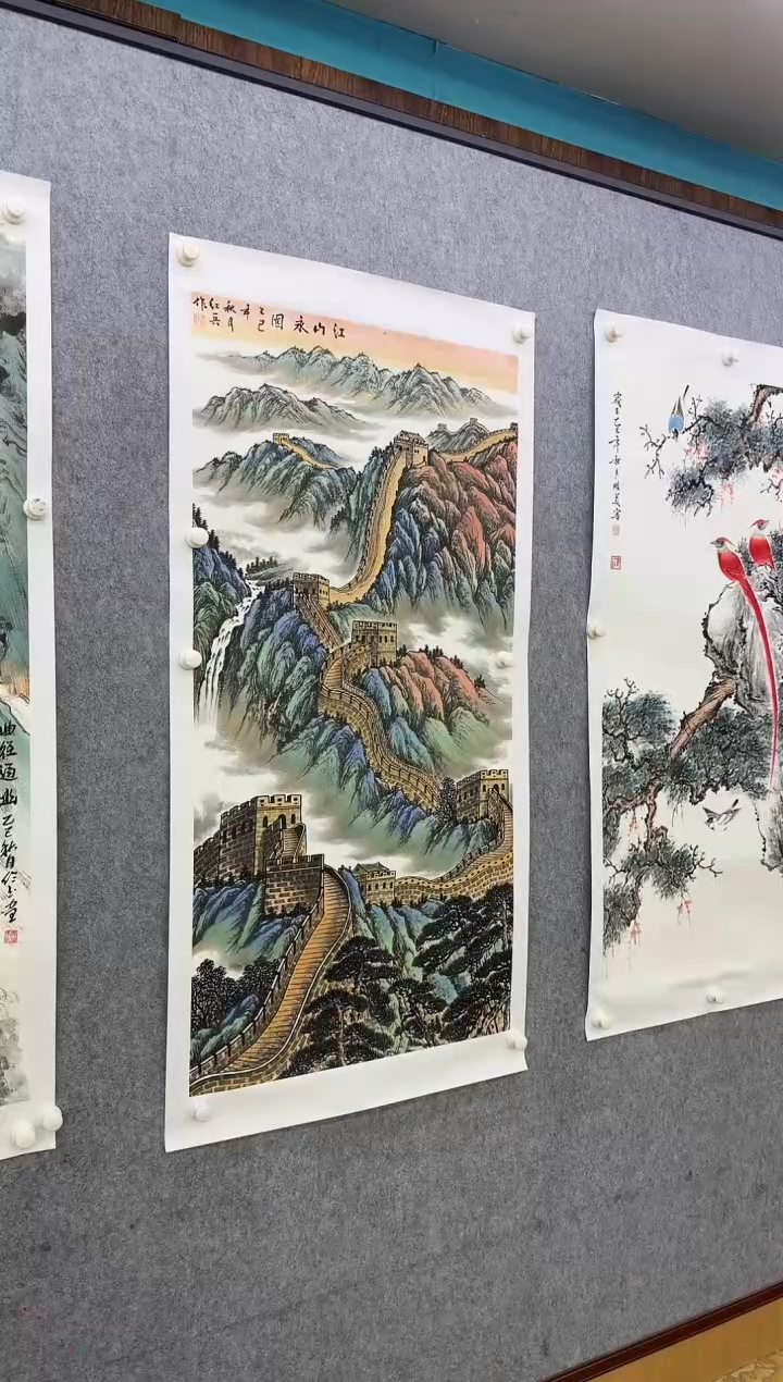 绘画甘****测M王红兵-四尺-山水国画