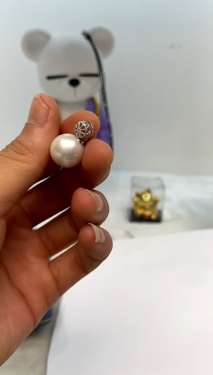 颈饰银S925镶嵌淡水珍珠14