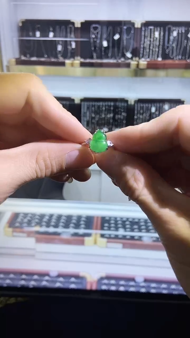 未镶嵌戒指翡翠多样性发货不含链