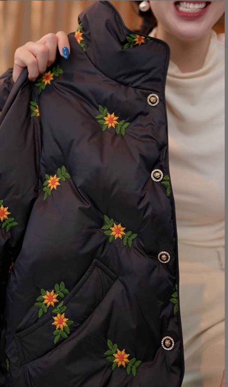 夕阳--2025新款时尚保暖羽绒服W55Q40096