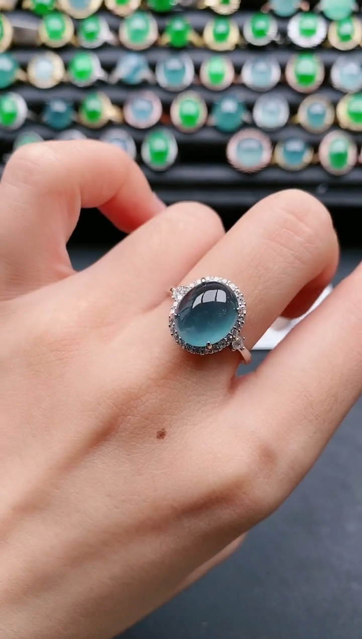 【闪购商品】翡翠戒指银S925镶嵌11111111