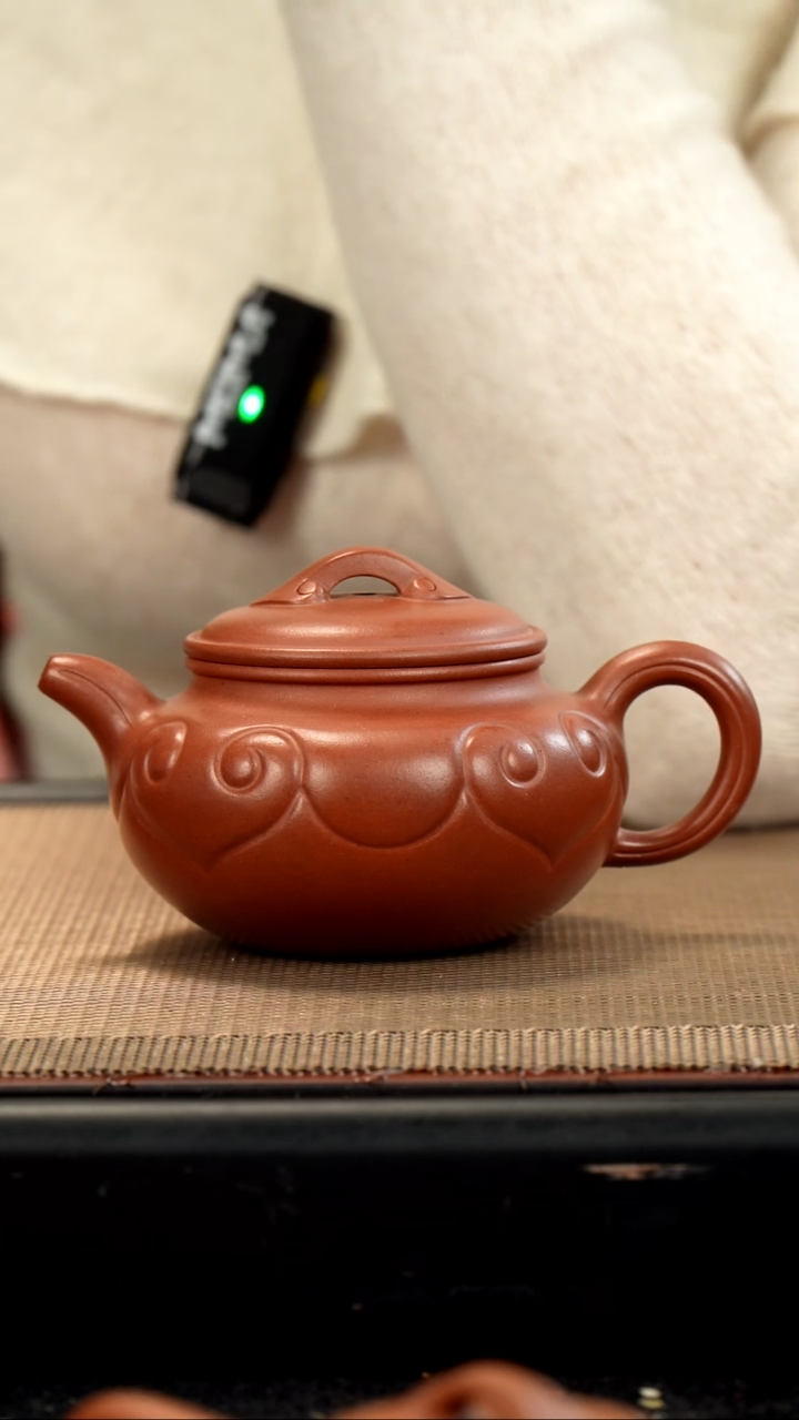 【闪购商品】紫砂茶壶红皮龙仿古如意小