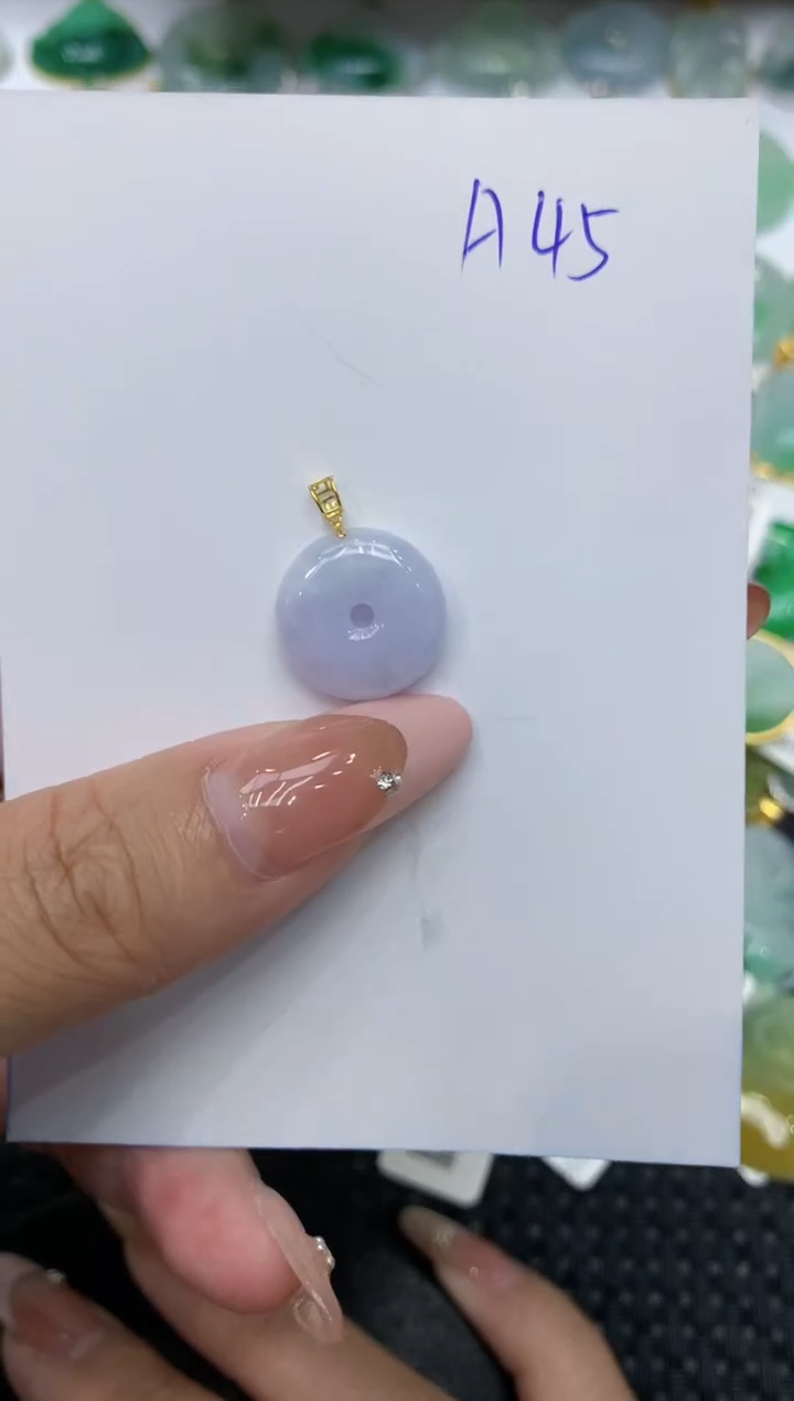 【闪购商品】翡翠颈饰18K金镶嵌111111111