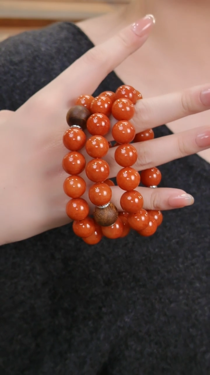 颈饰未镶嵌翡翠多样性发其一13.5mm