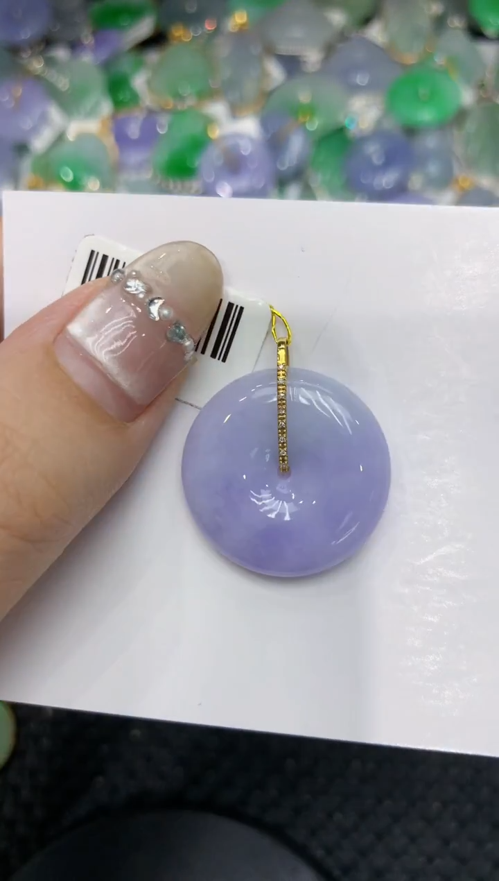 【闪购商品】翡翠颈饰18K金镶嵌222222222