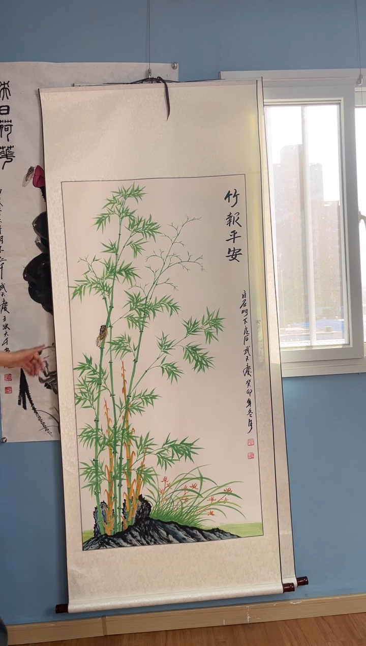 【闪购商品】国画武天庆竹报平安