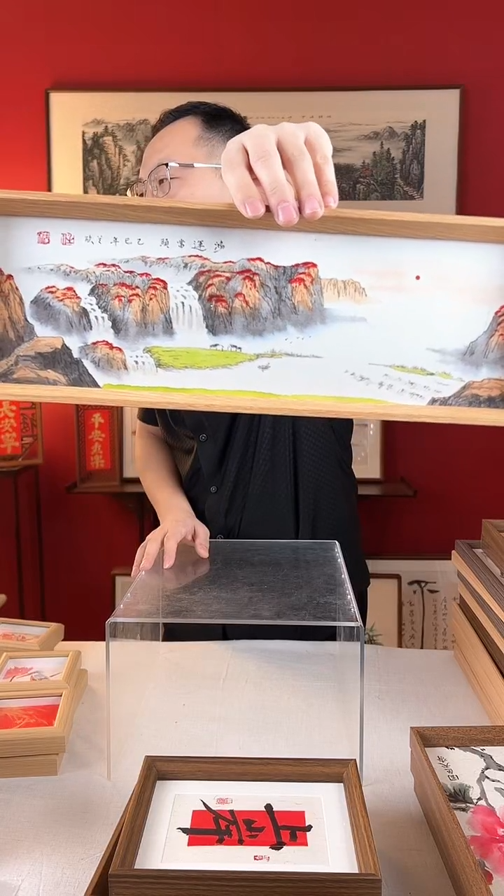 【闪购商品】国画鸿运当头手绘国画15*42摆台