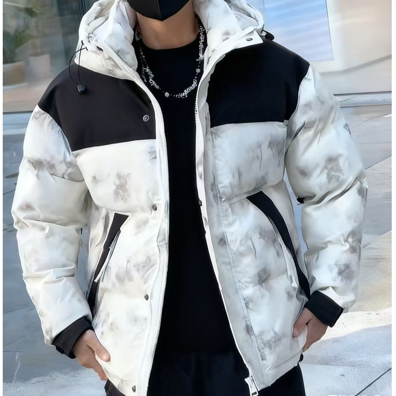 【实体现货库存】男童青少年冬季派克棉服休闲加厚保暖连帽派克8632