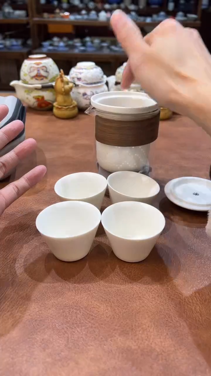 真的很便宜会开片的旅行茶具