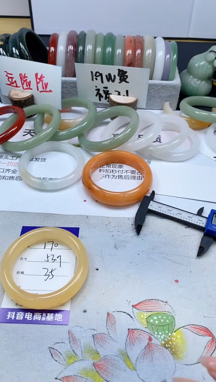 【闪购商品】石英质玉手镯合金170/53.9
