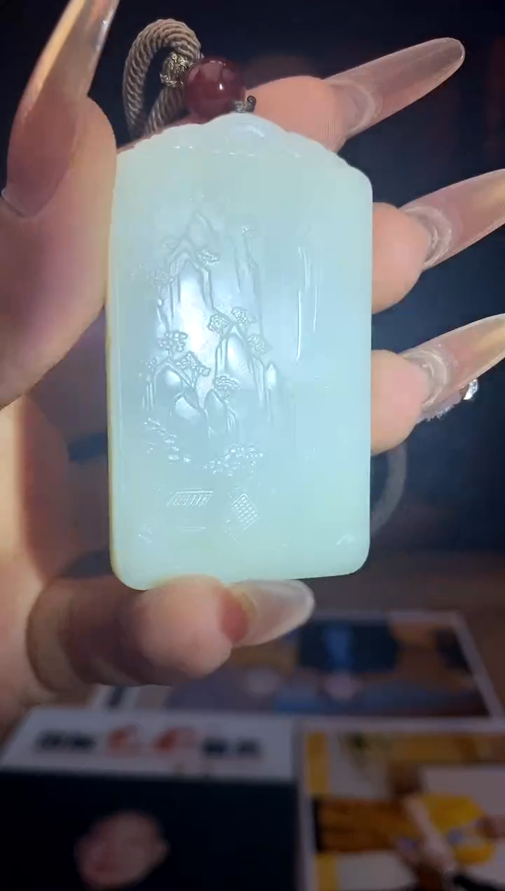 和田玉未镶嵌颈饰A661