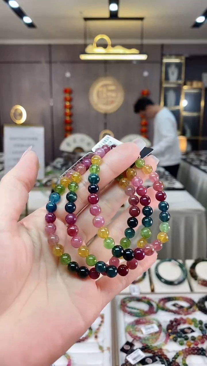 【闪购商品】碧玺单圈手串6mm+未镶嵌（多样性发一条）hon