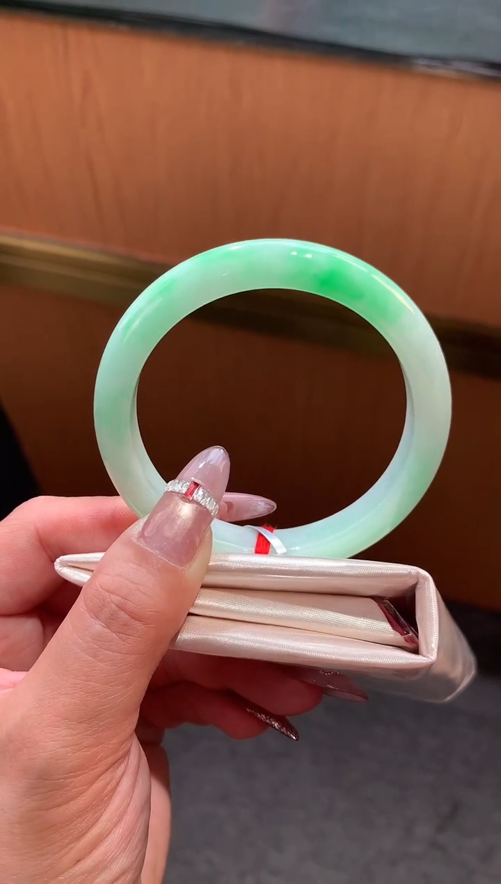 未镶嵌手镯翡翠-F14-正圈55.3