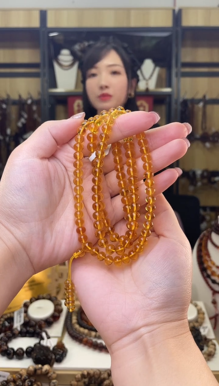 【闪购商品】琥珀裸石未镶嵌抚顺琥珀7+纯净水108