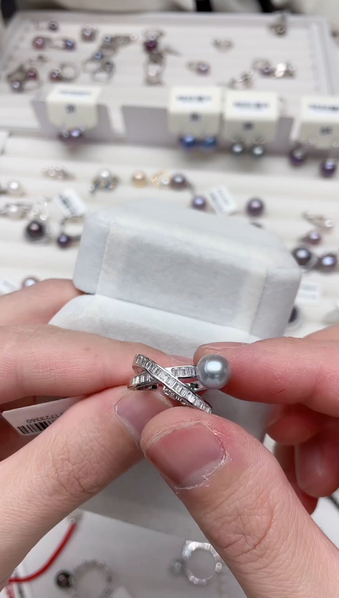 【闪购商品】海水珍珠戒指银S925镶嵌戒指