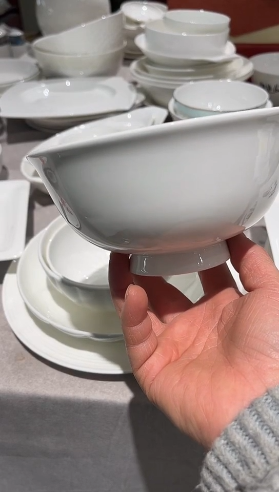 瓷5.8英寸高足面碗2只装