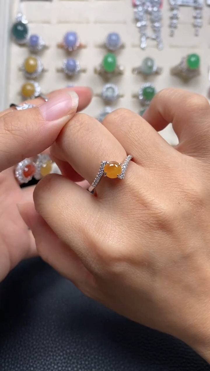 【闪购商品】翡翠戒指银S925镶嵌1111