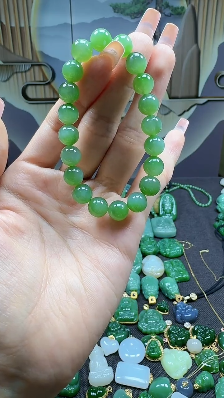 和田玉未镶嵌挂件10