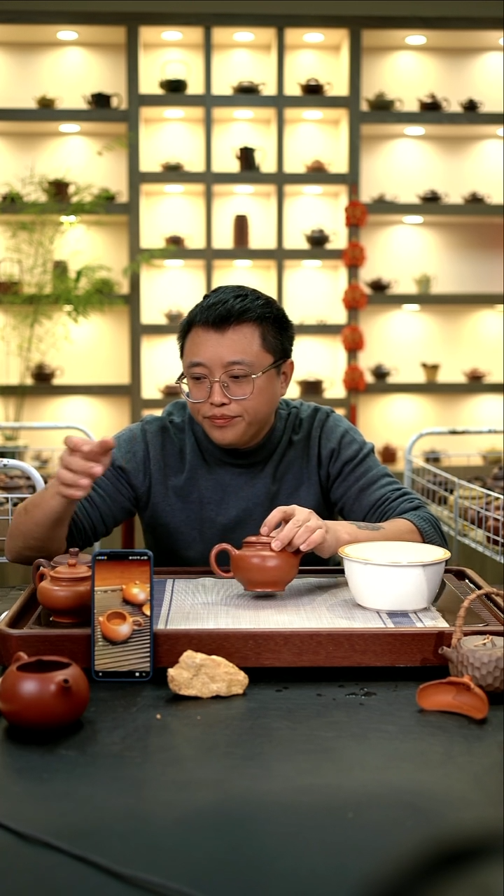 茶壶紫砂黄龙山朱泥掇只300