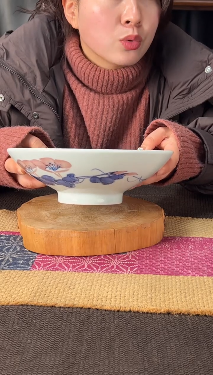 【闪购商品】碗微瑕福利牵牛花9寸高足斗碗