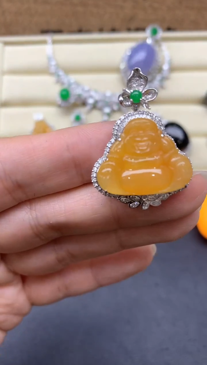 【闪购商品】翡翠颈饰18K金镶嵌581-中国好珍宝