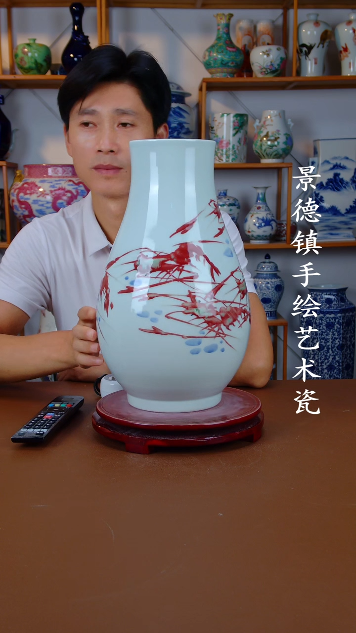 摆件景德镇手工手绘陶瓷摆件30